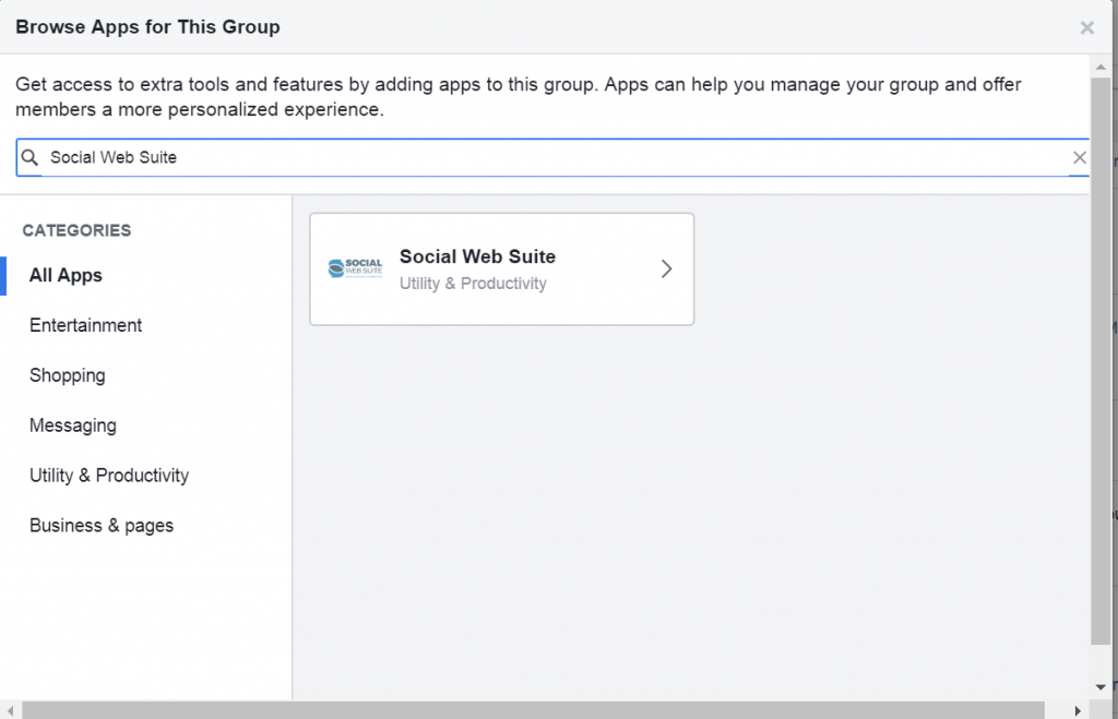 Social Web Suite app